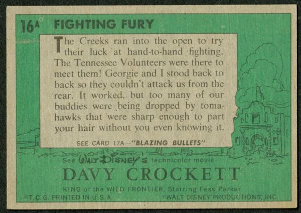 1956 Topps Davy Crockett Green